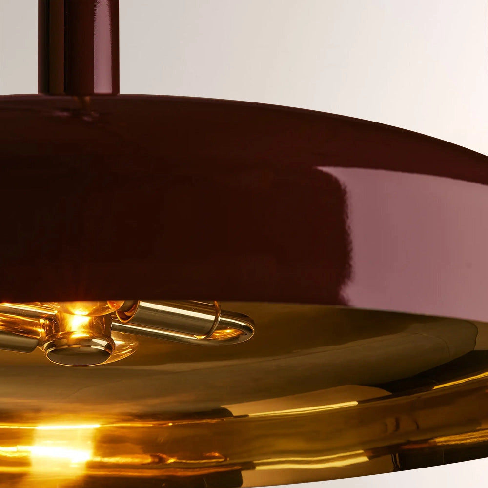 Micah Gloss Lacquer & Brass Pendant