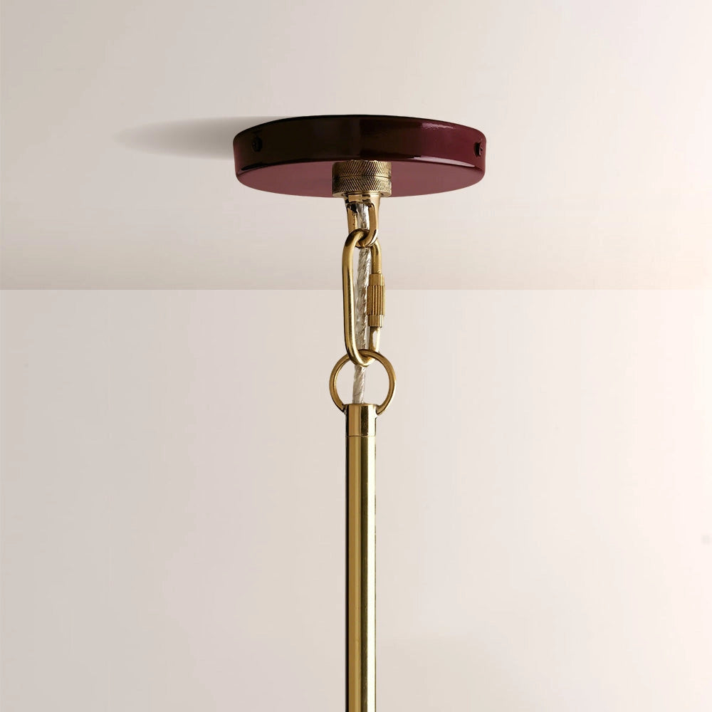 Micah Gloss Lacquer & Brass Pendant