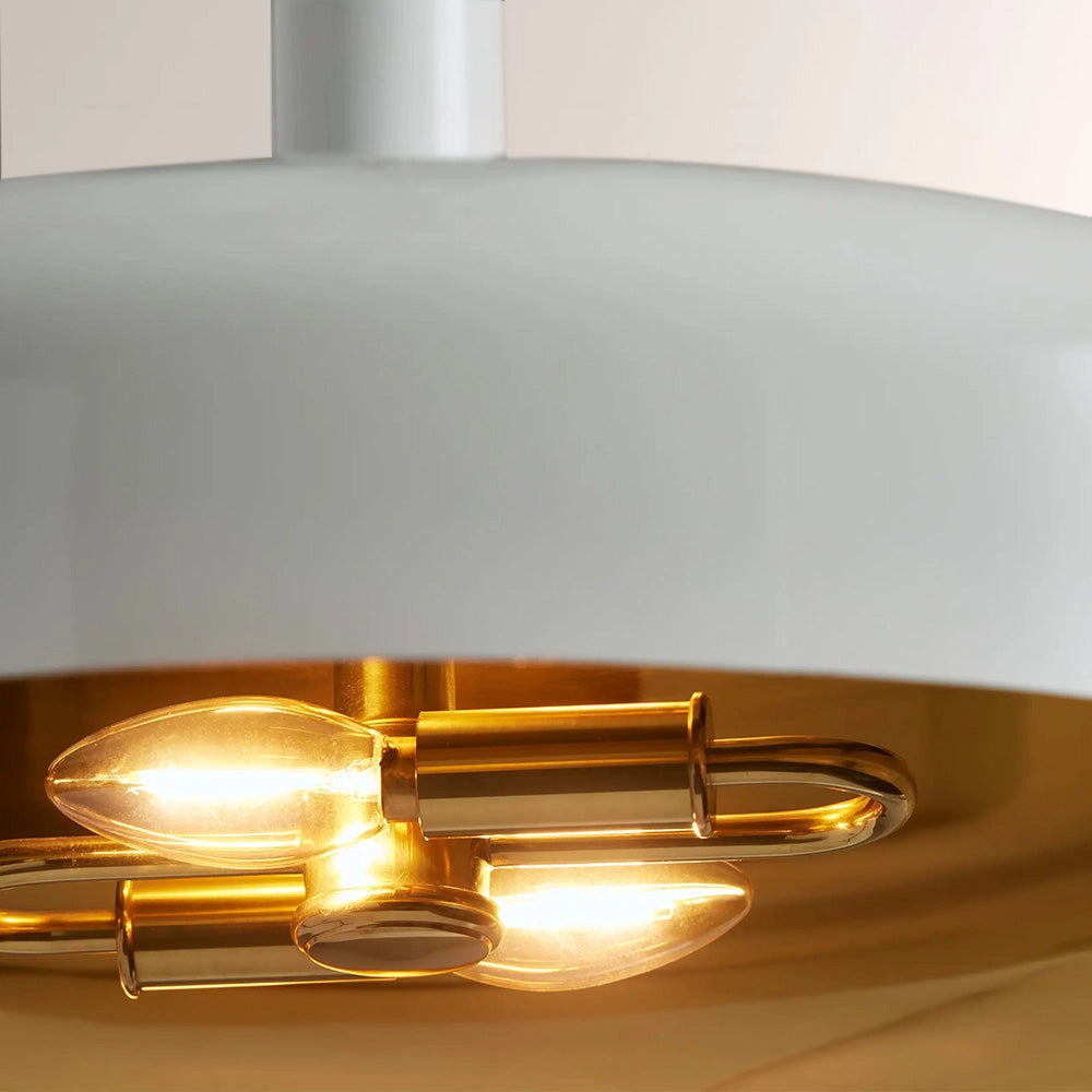 Micah Gloss Lacquer & Brass Pendant