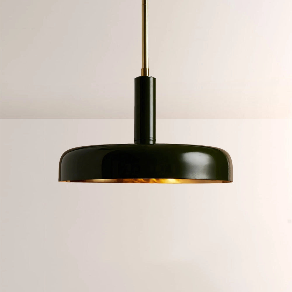 Micah Gloss Lacquer & Brass Pendant