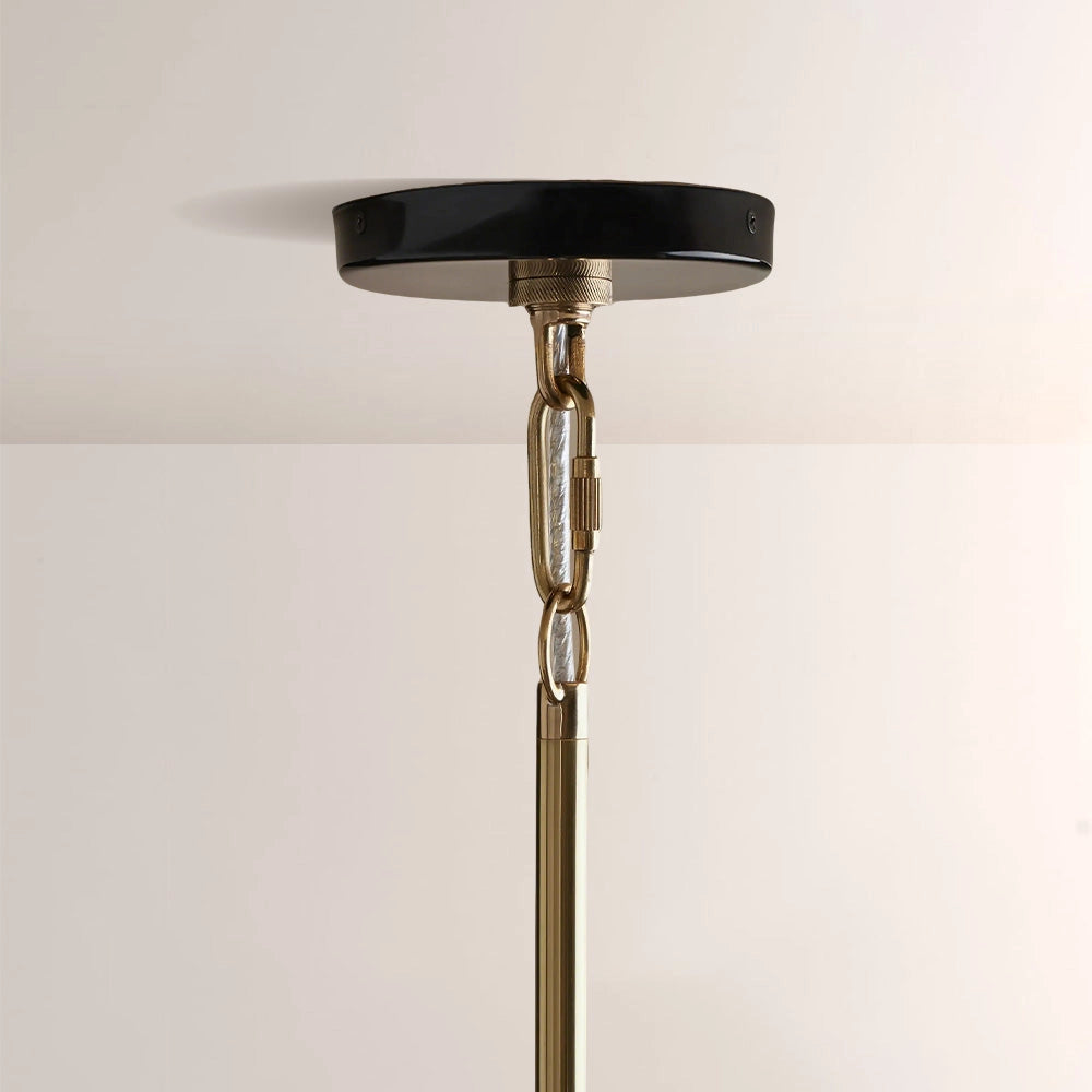 Micah Gloss Lacquer & Brass Pendant