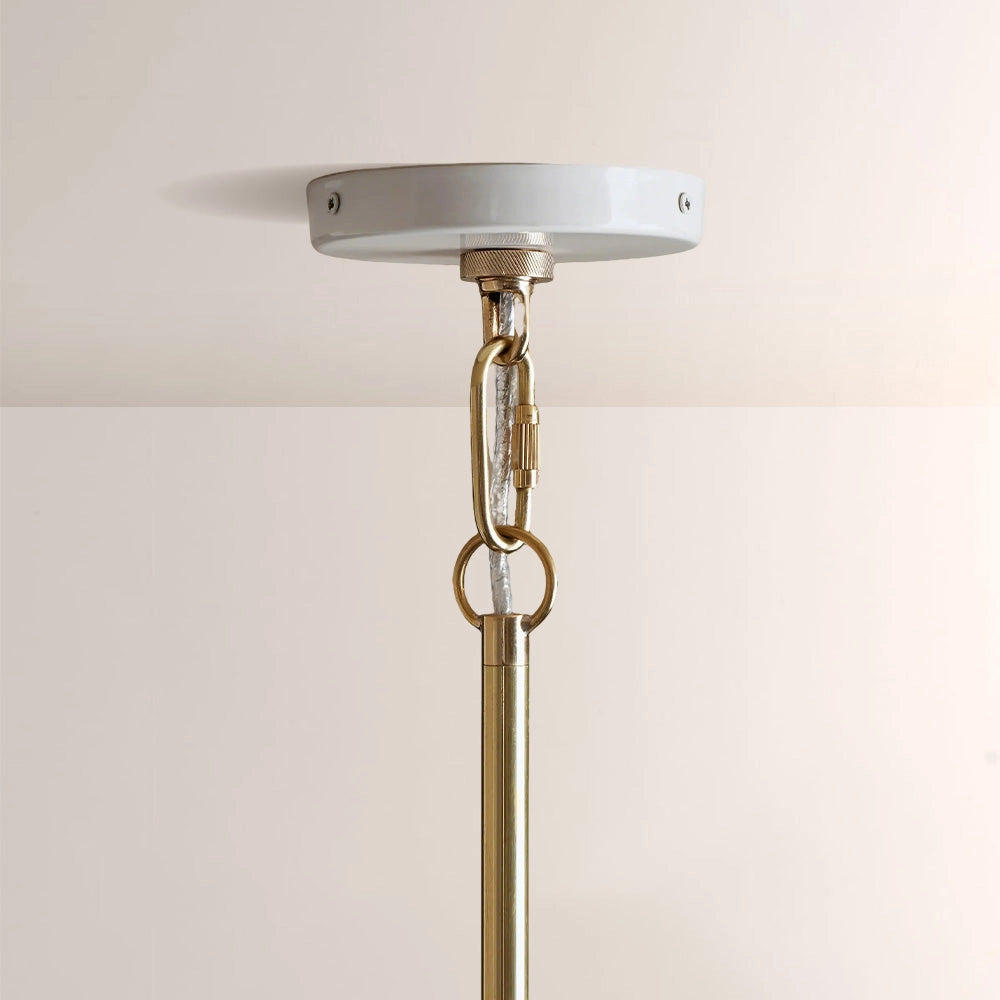 Micah Gloss Lacquer & Brass Pendant