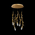 Modern Luxury Floating Branches Floral Crystal Chandelier