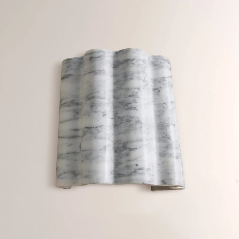 Mond Sculptural Marble Wall Sconce