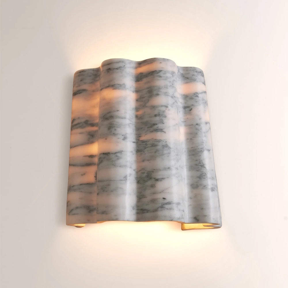 Mond Sculptural Marble Wall Sconce