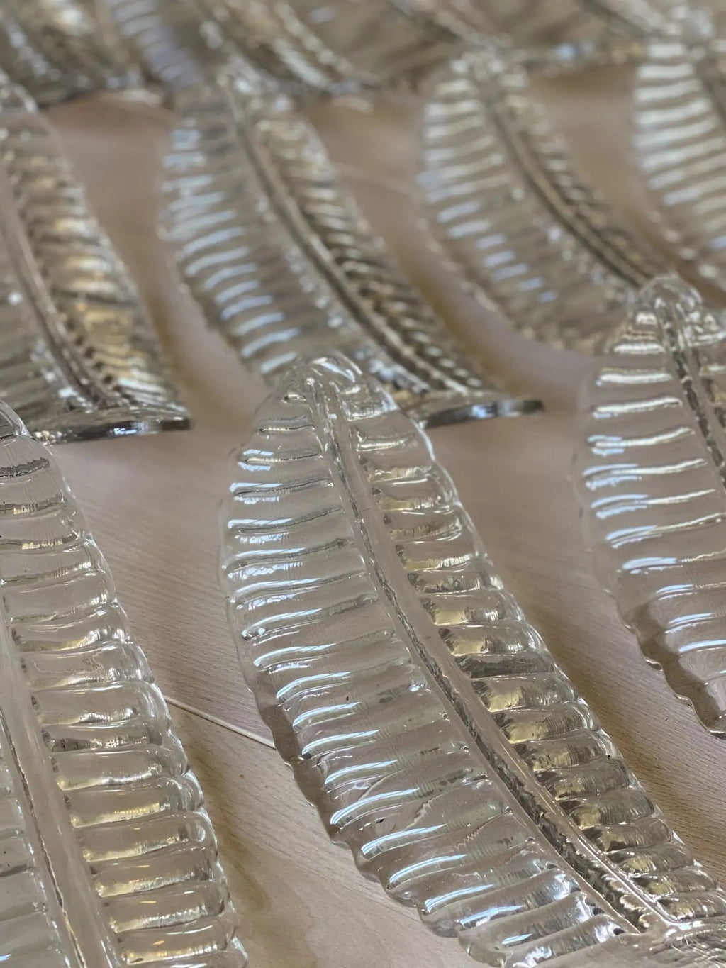 Murano Glass Leaf Chandelier - 36 Glass Leaves – Smoked