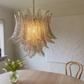 Murano Glass Leaf Chandelier - 36 Glass Leaves – Smoked