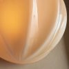 Nelly Clamshell Ribbed Opal Glass Wall Sconce