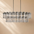 Norris Art Glass Linear Chandelier