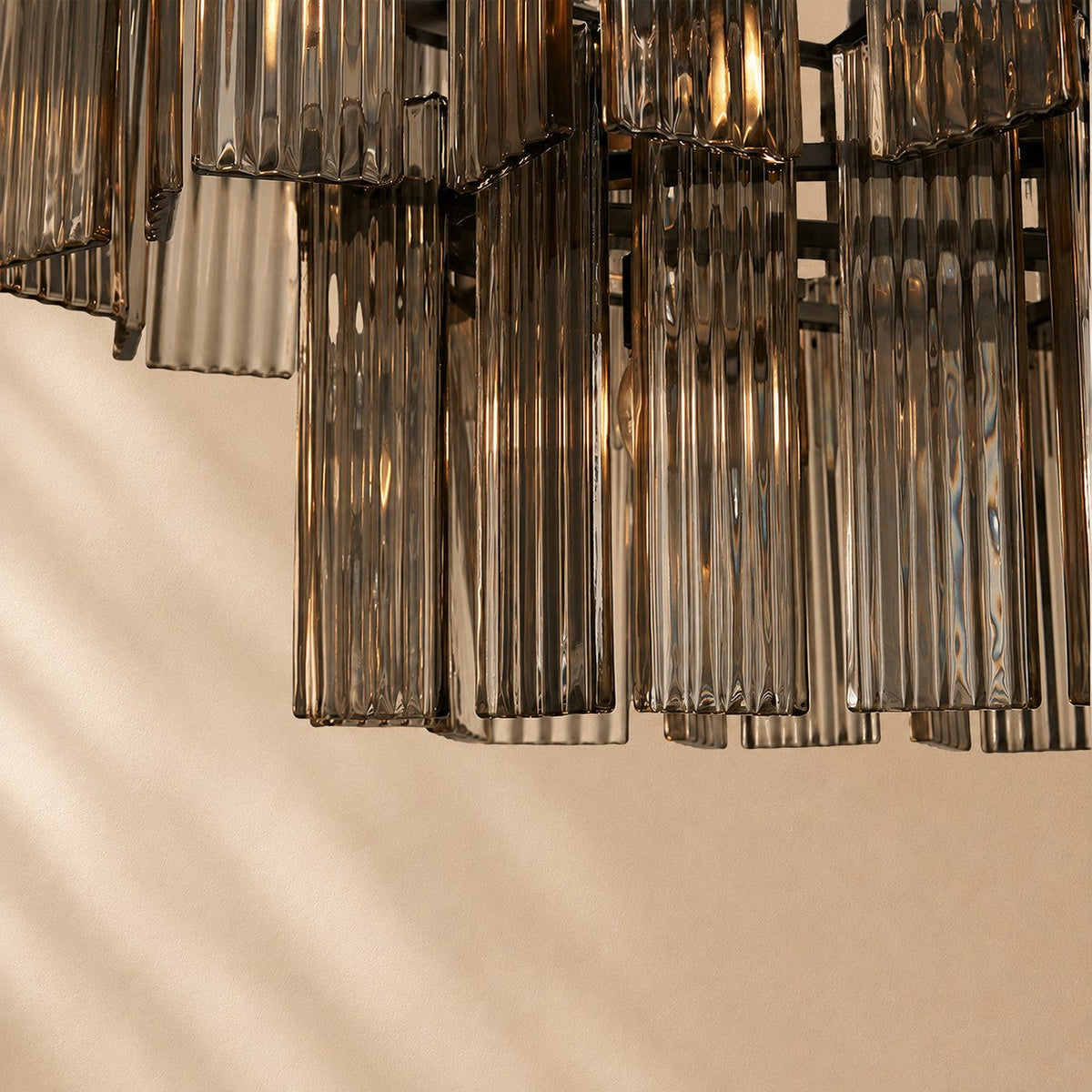 Norris Art Glass Linear Chandelier