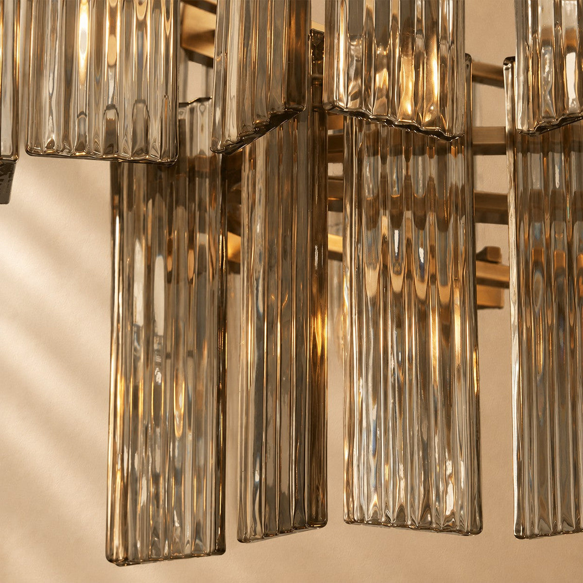 Norris Art Glass Linear Chandelier