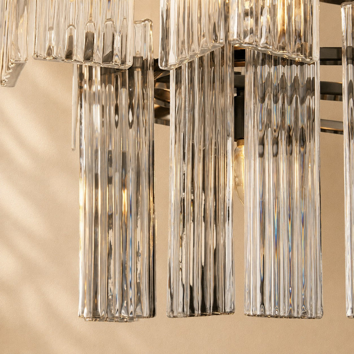 Norris Art Glass Linear Chandelier