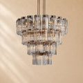 Norris Art Glass Round Chandelier 48"