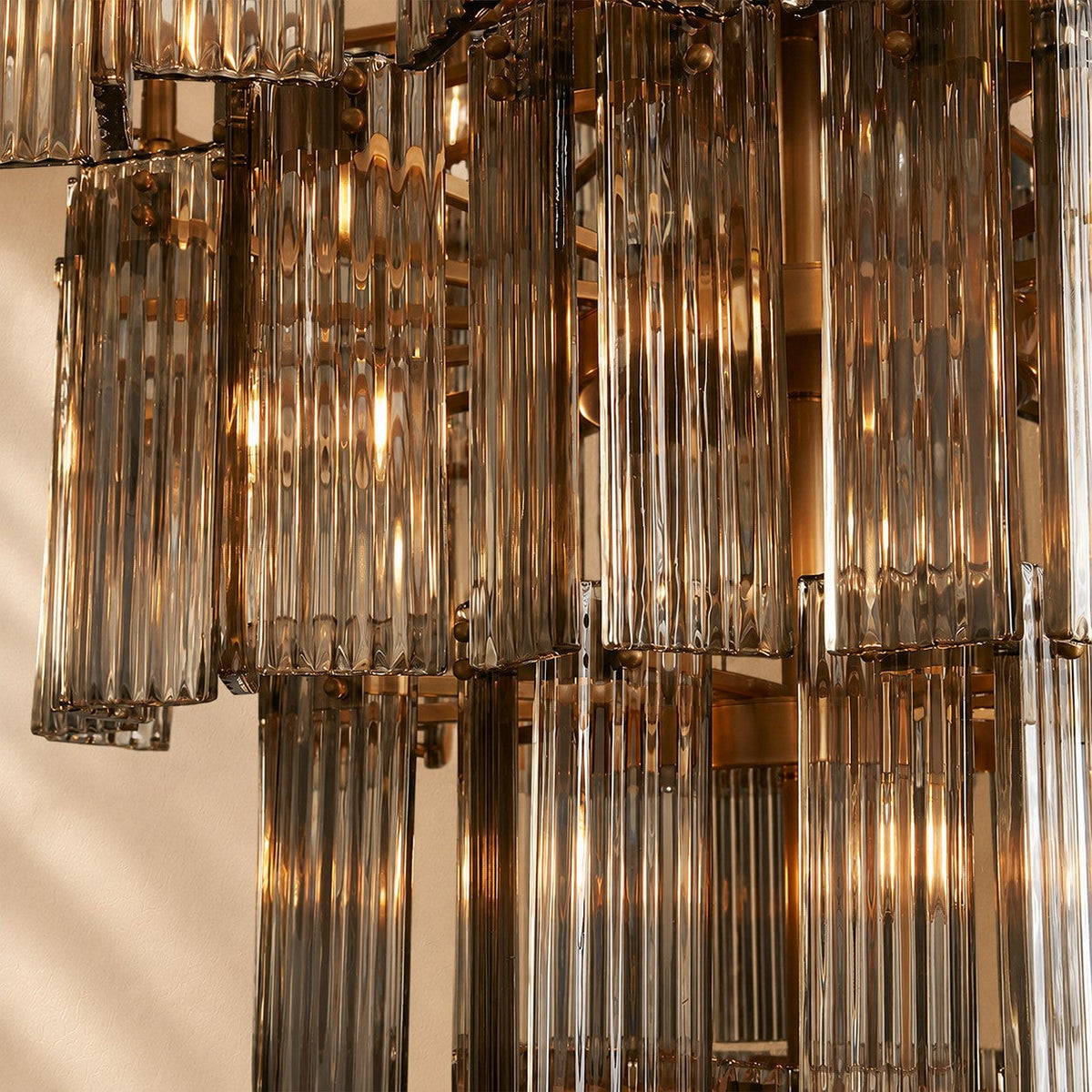 Norris Art Glass Round Chandelier 60"