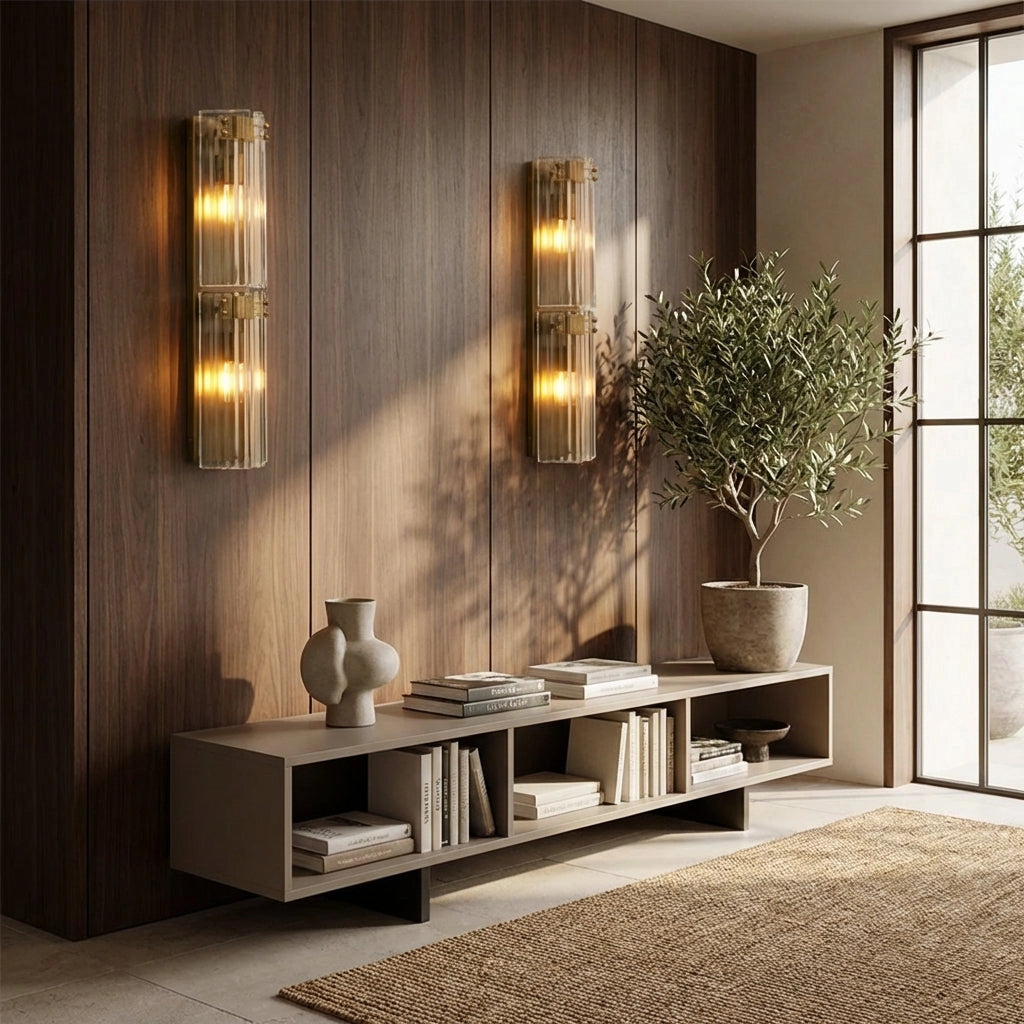 Norris Fluted Glass Wall Sconce