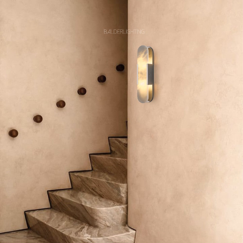 Alabaster OpalEdge Oval Wall Sconce
