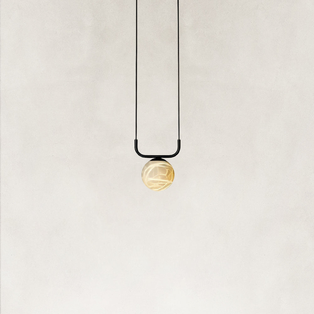 Orbital Cluster Alabaster Pendant