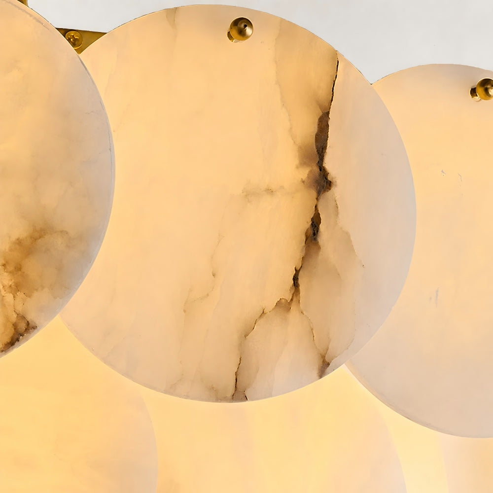 Oriella Grand Multi-Tier Alabaster Chandelier 43"D