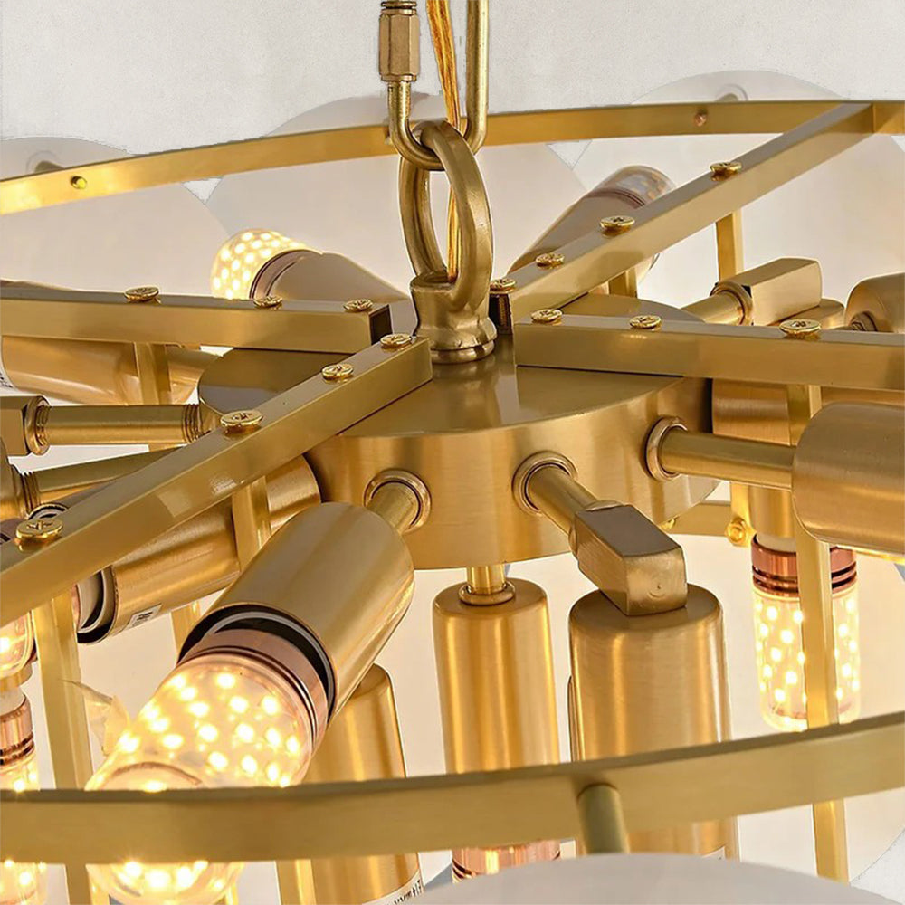 Oriella Grand Multi-Tier Alabaster Chandelier 43"D
