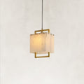 Orivan Alabaster 1-Light Cluster Dome Chandelier 12"D