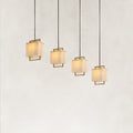 Orivan Alabaster 4-Light Cluster Dome Chandelier 36"W