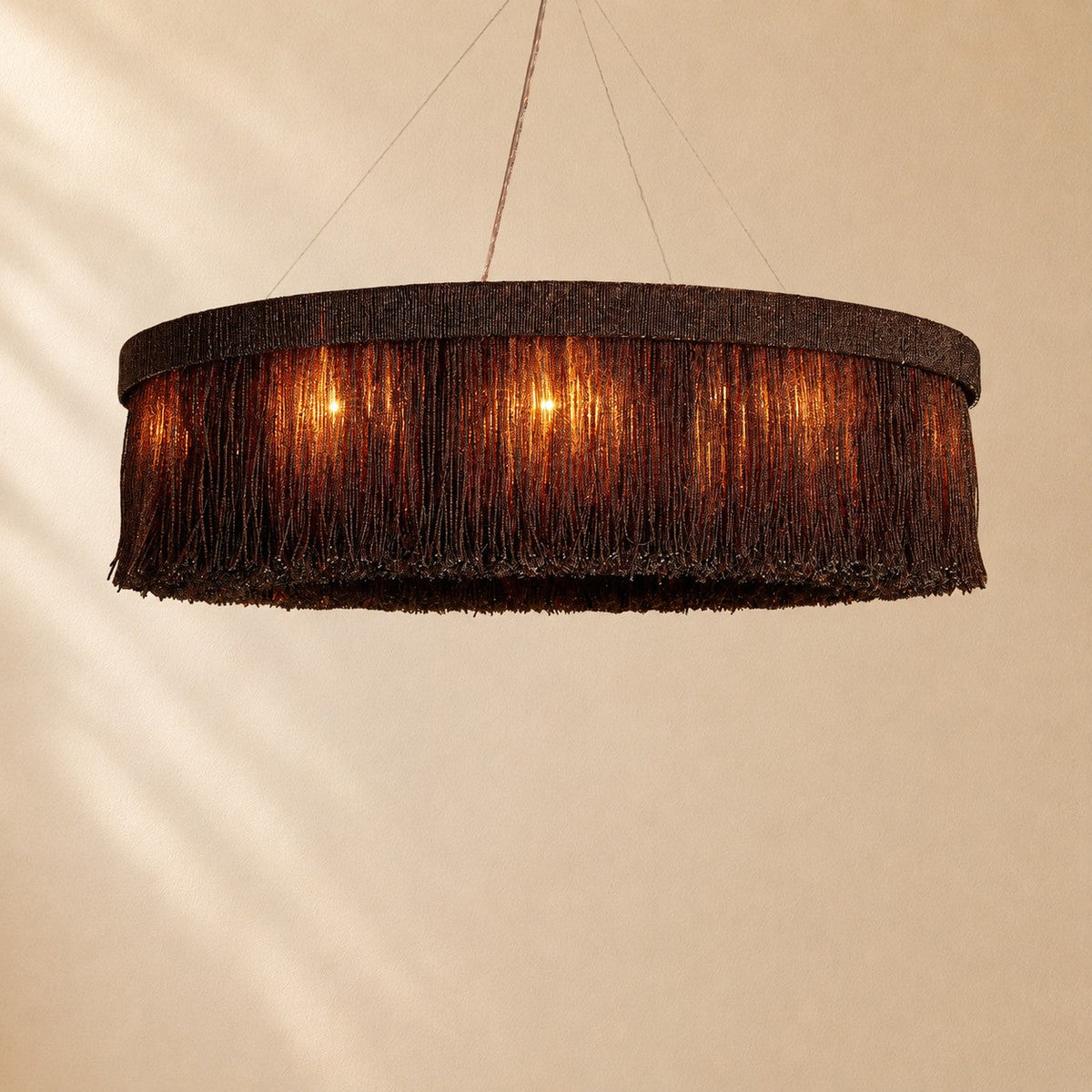 Pater Jute Fringe Round Chandelier
