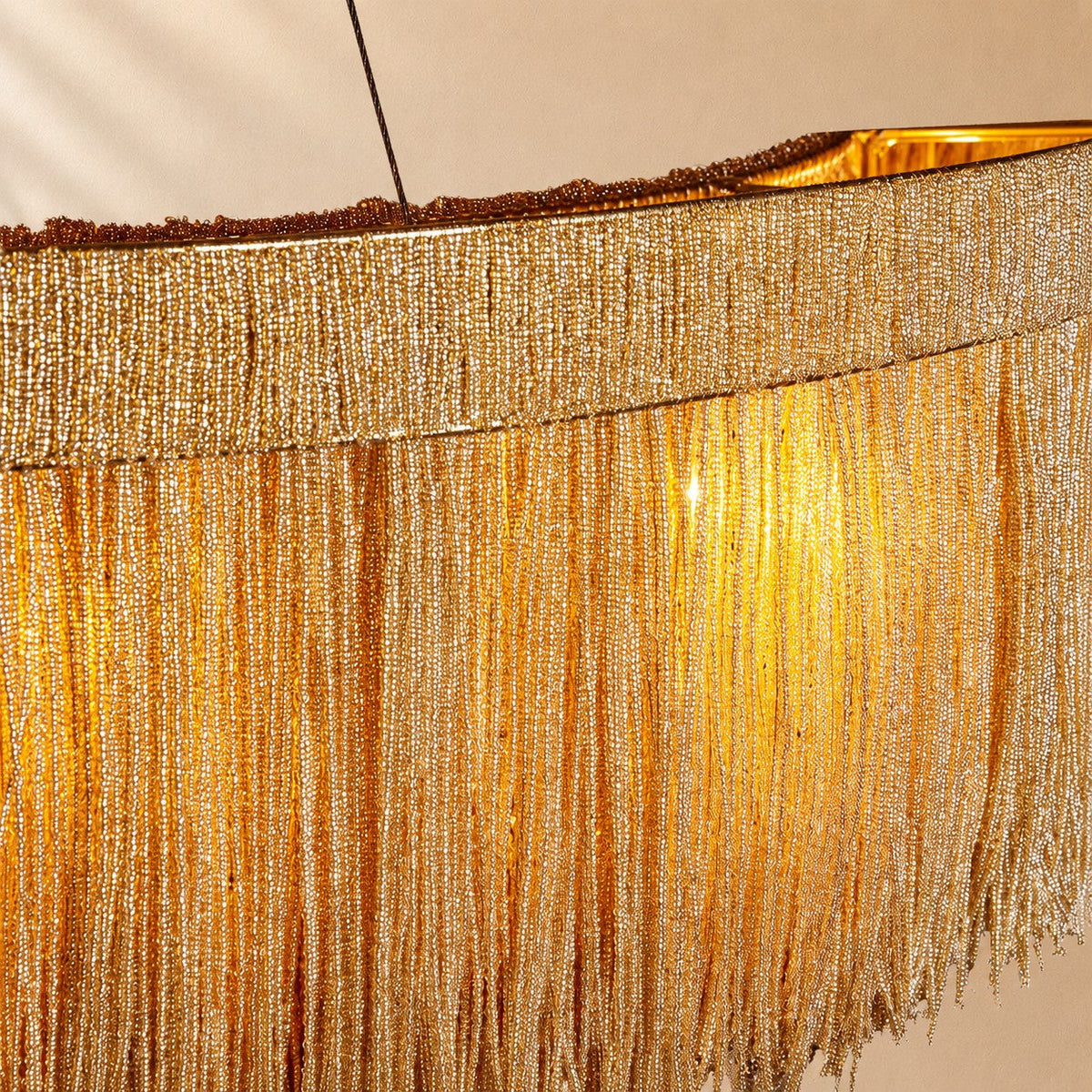 Pater Jute Fringe Round Chandelier