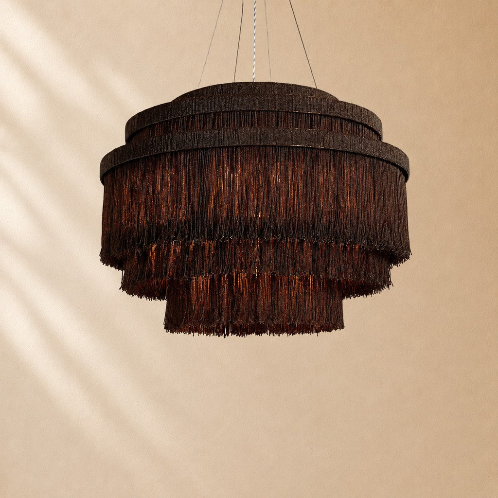 Pater Jute Fringe Tiered Chandelier