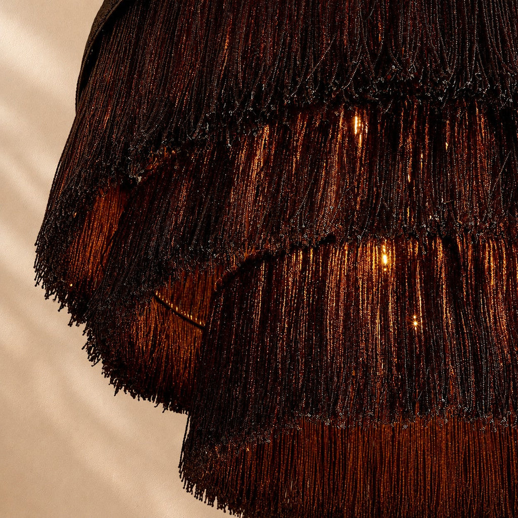 Pater Jute Fringe Tiered Chandelier