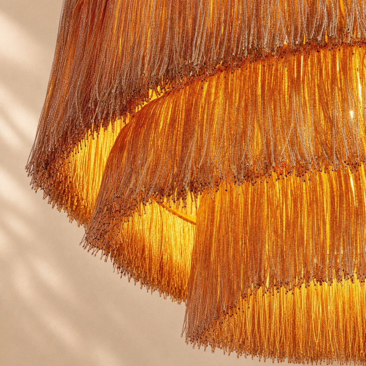 Pater Jute Fringe Tiered Chandelier