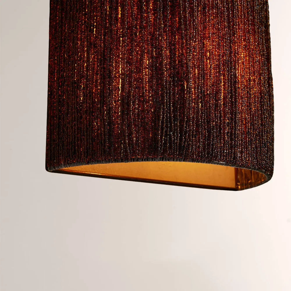 Pater Jute Fringe Beaded Wall Sconce