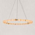 Pearl Single Circle Alabaster Chandelier