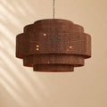 Penn Rattan Chandelier 52"