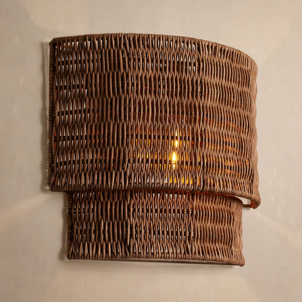 Penn Rattan Wall Sconce
