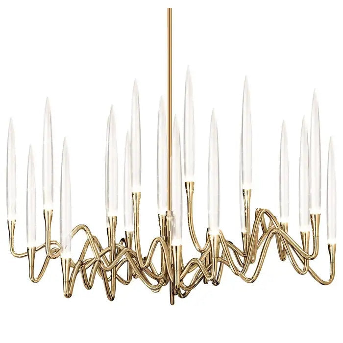 Pezzo Crystal Round Chandelier D33'' 47'' 55''