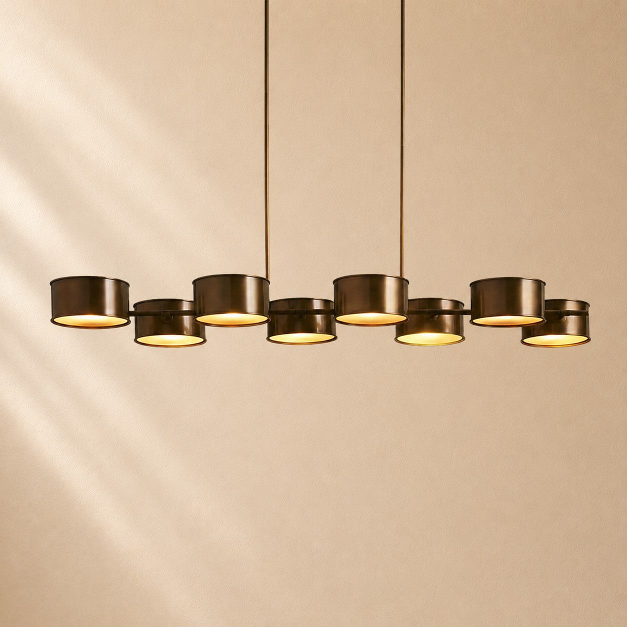 Daphny Linear Metal Drum Chandelier