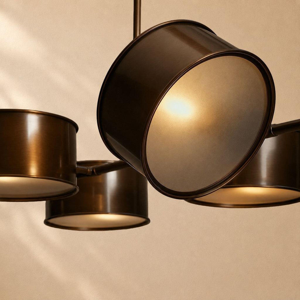 Daphny Linear Metal Drum Chandelier