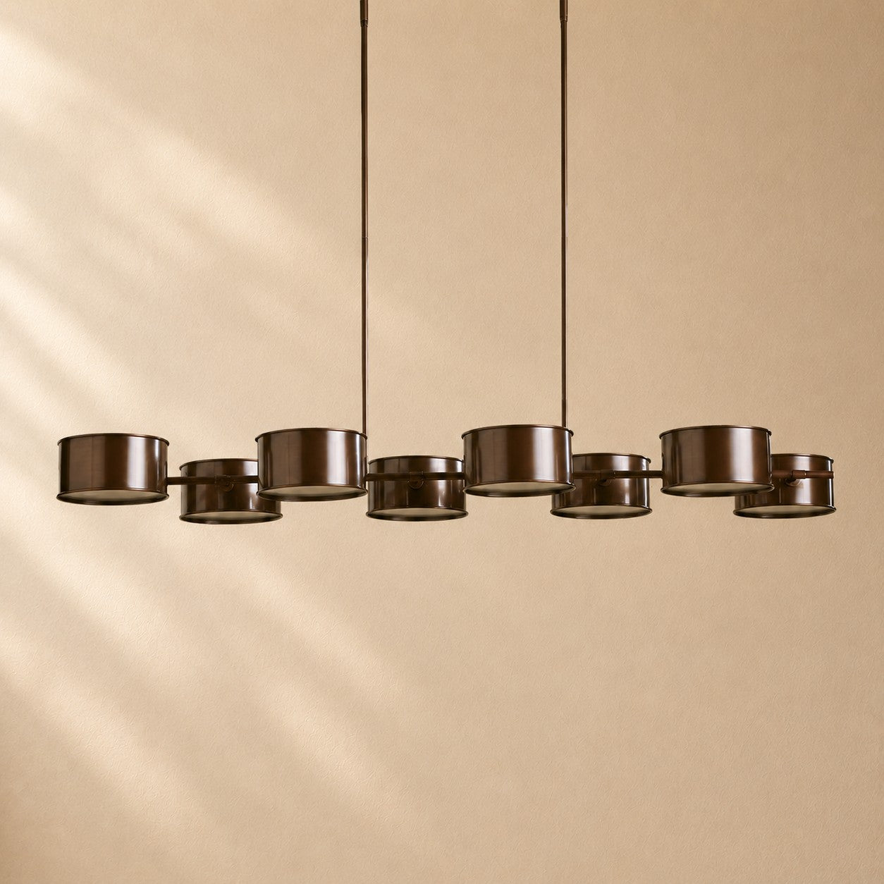 Daphny Linear Metal Drum Chandelier