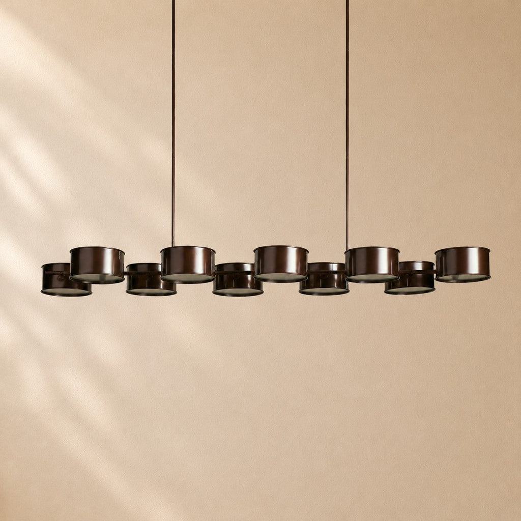Daphny Linear Metal Drum Chandelier