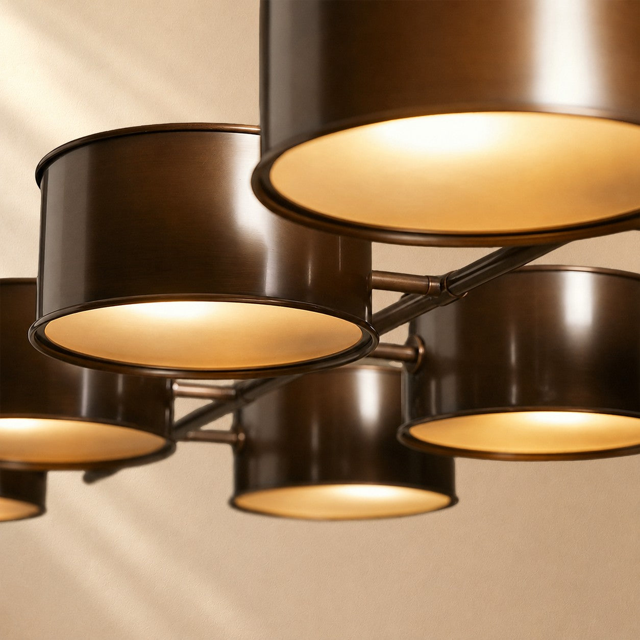 Daphny Linear Metal Drum Chandelier