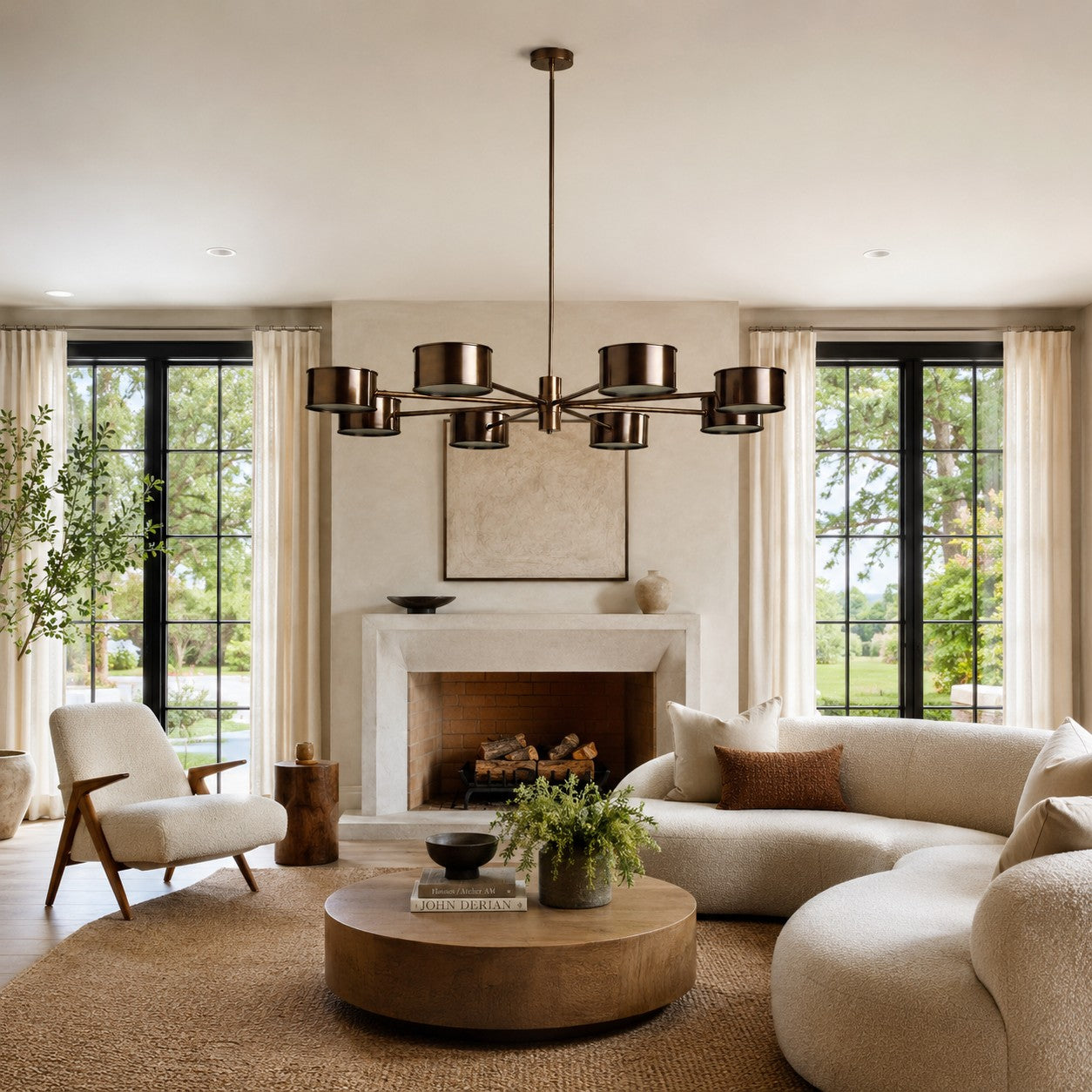 Daphny Metal Round Chandelier