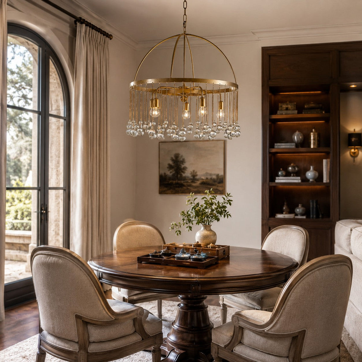 Sally Round Two-Tier Chandelier