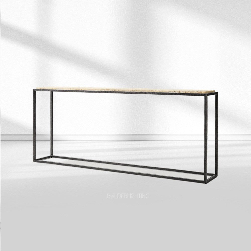 Salvidor Stone Console Table