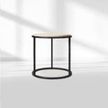 Salvidor Stone Round Side Table