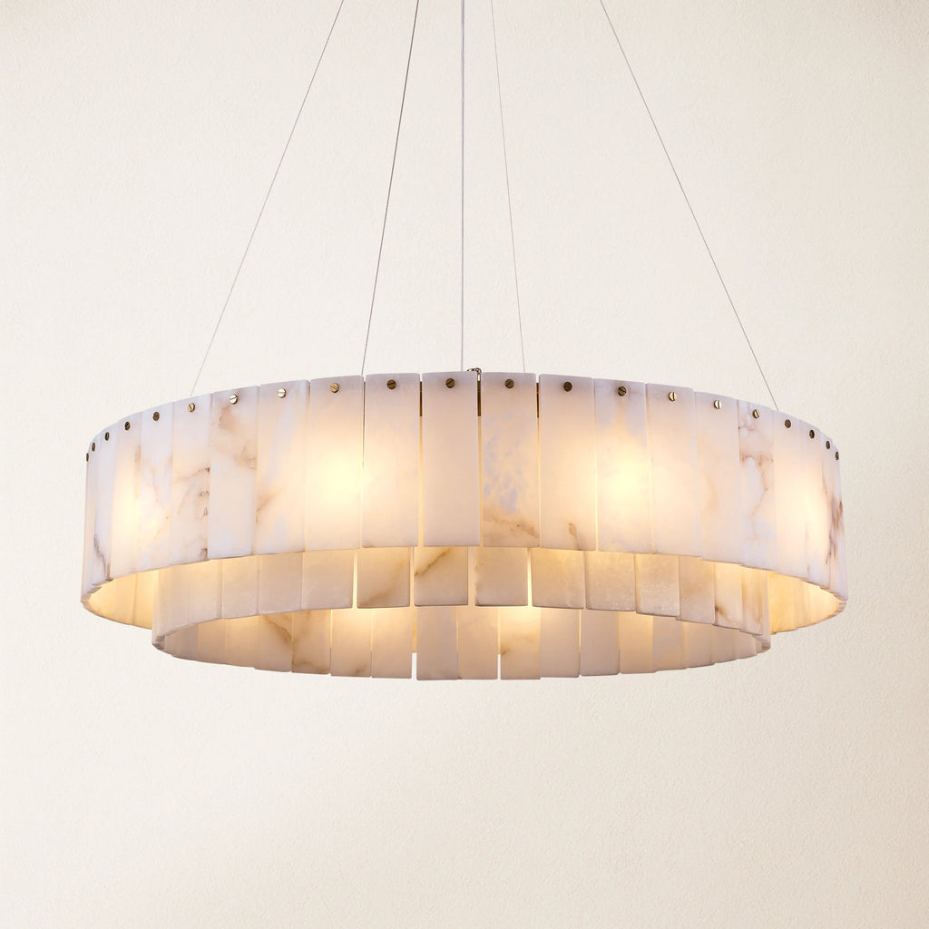 Sawyer Alabaster Round Chandelier