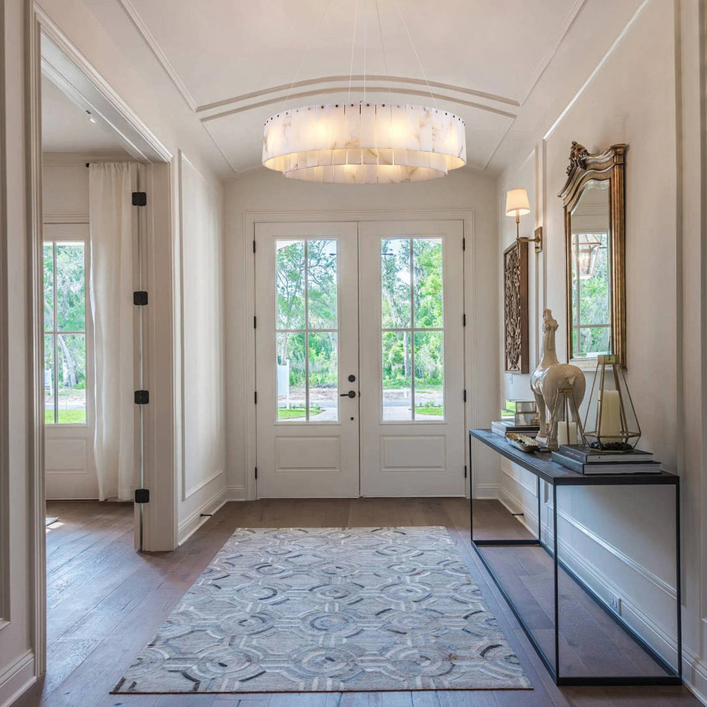 Sawyer Alabaster Round Chandelier