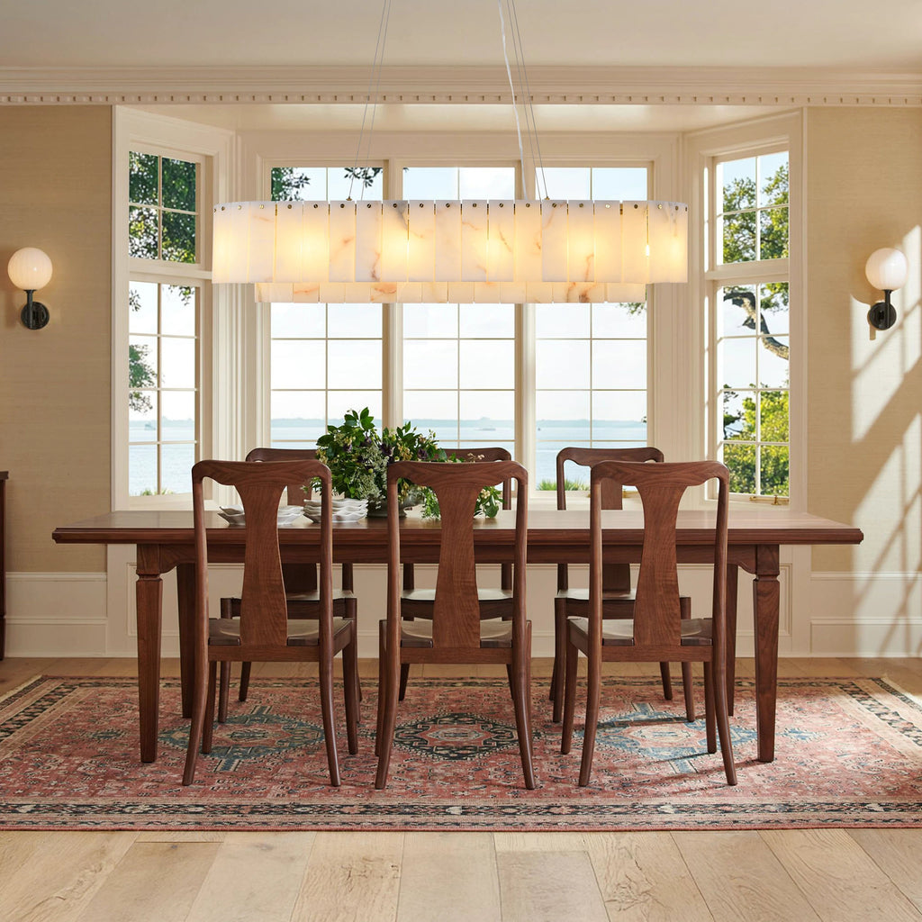 Sawyer Alabaster Rectangle Chandelier