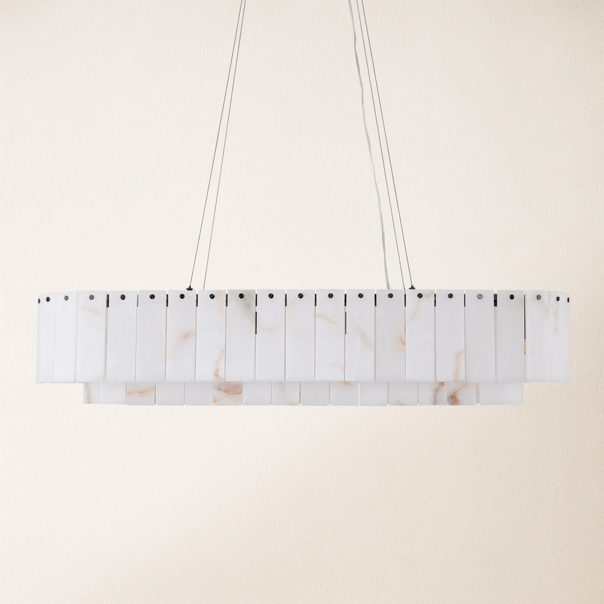 Sawyer Alabaster Rectangle Chandelier