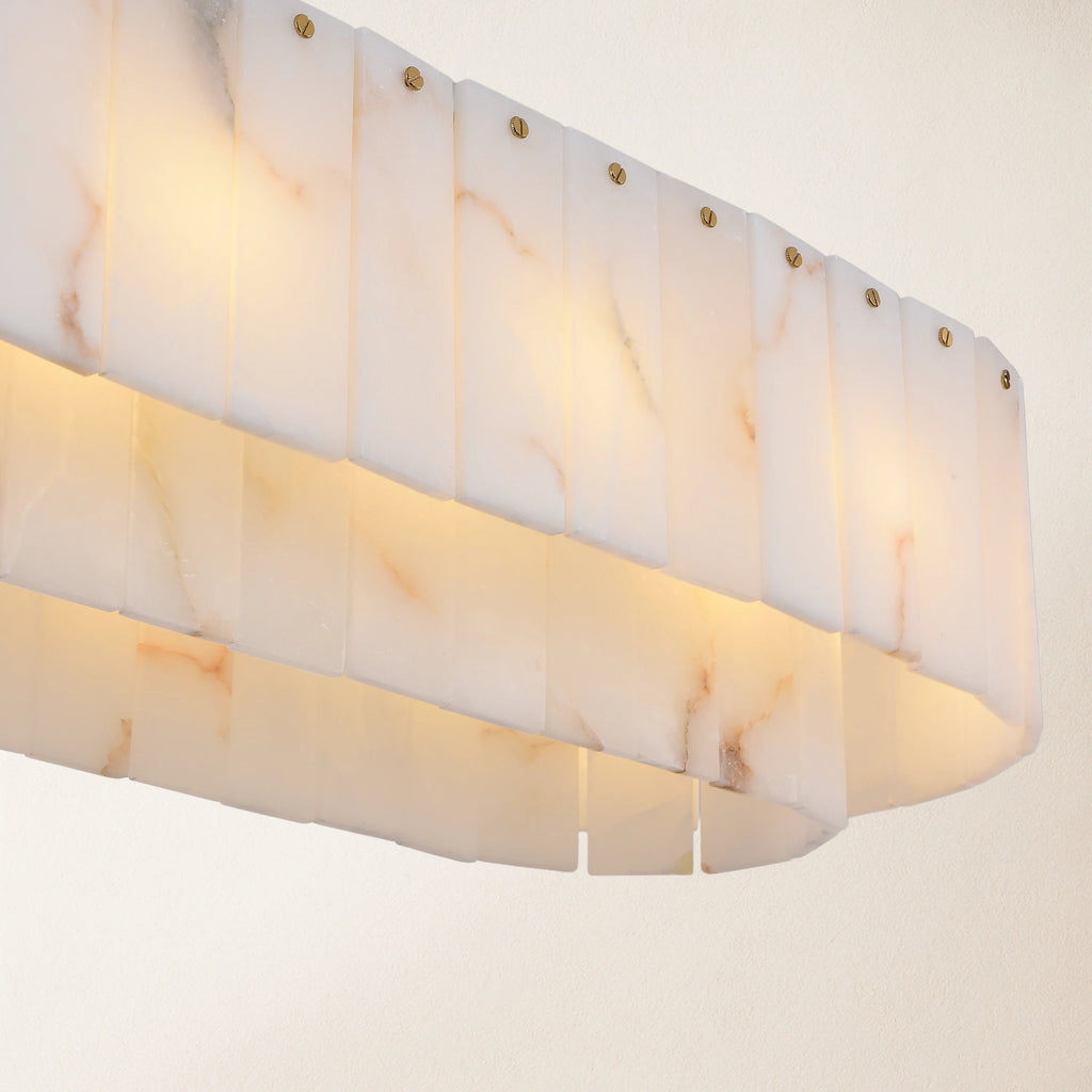 Sawyer Alabaster Rectangle Chandelier