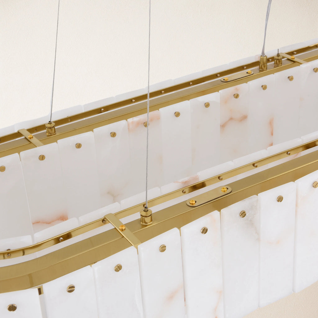 Sawyer Alabaster Rectangle Chandelier